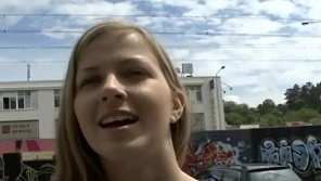 Czech Streets - Blonde teen loves money and public fucking