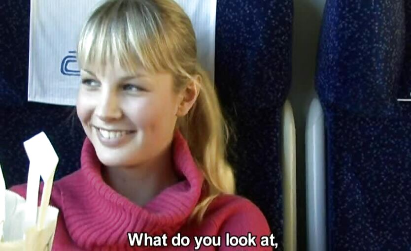 Czech Streets porn with sweet blonde in train!
