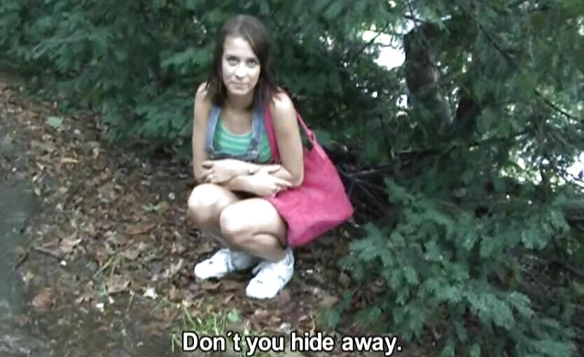 Czech Streets 15 - Pissing czech girl and pink panties