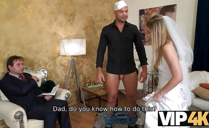 VIP4K. Sweet bride got a special fucking lesson 